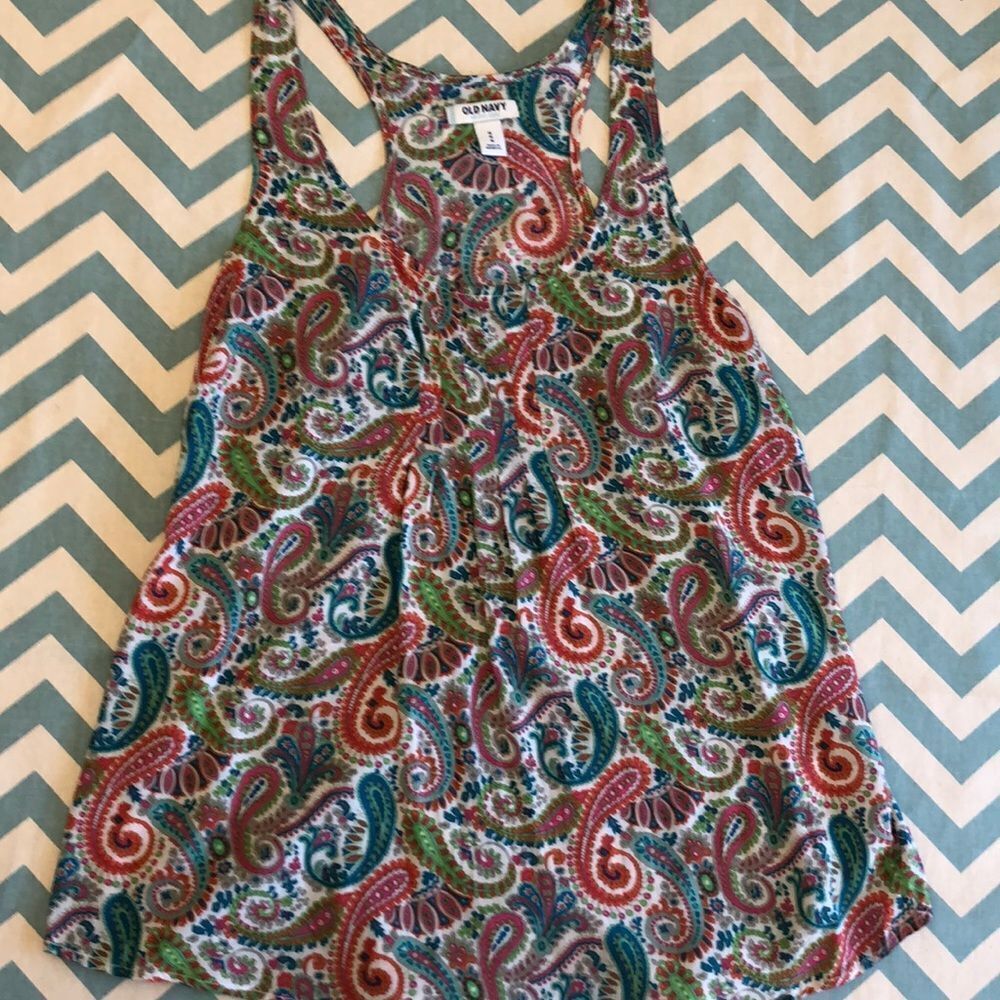 Racerback Paisely Tank 